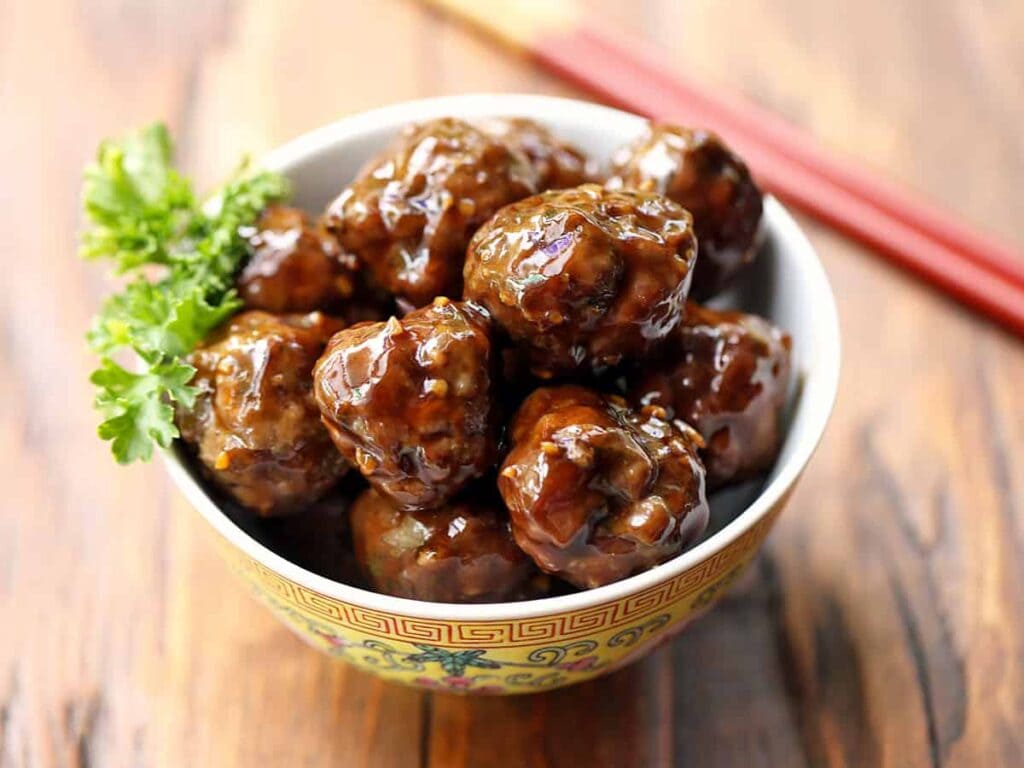 meatballs with black pepper sauce
