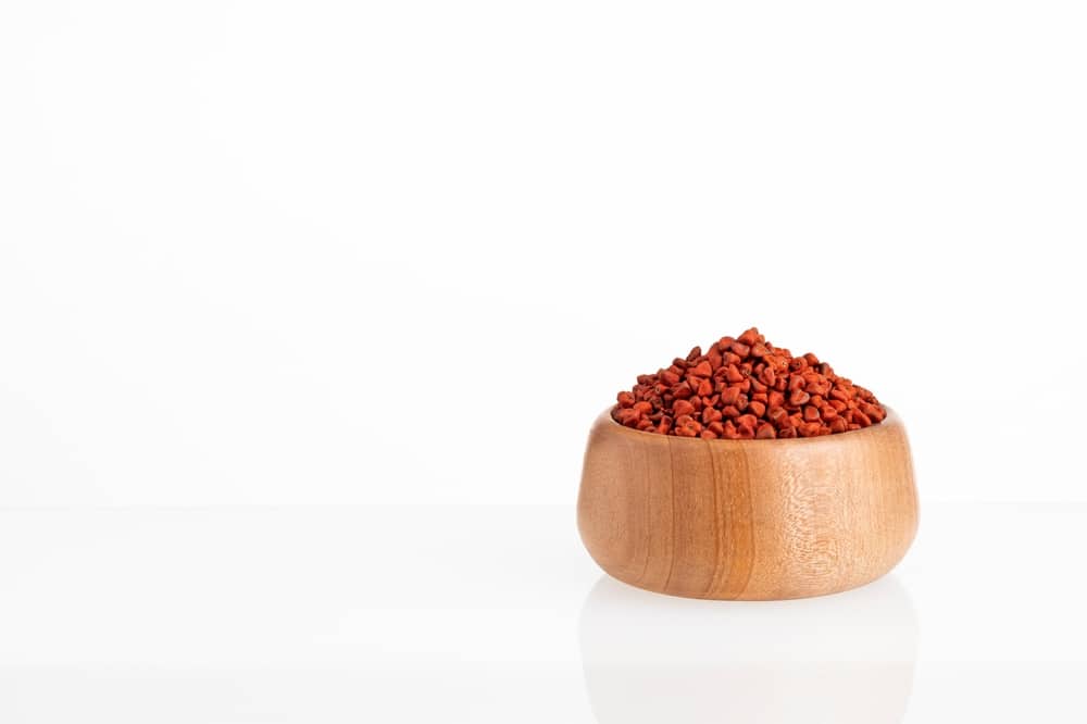 Annatto Seeds In The Bowl Seasoning