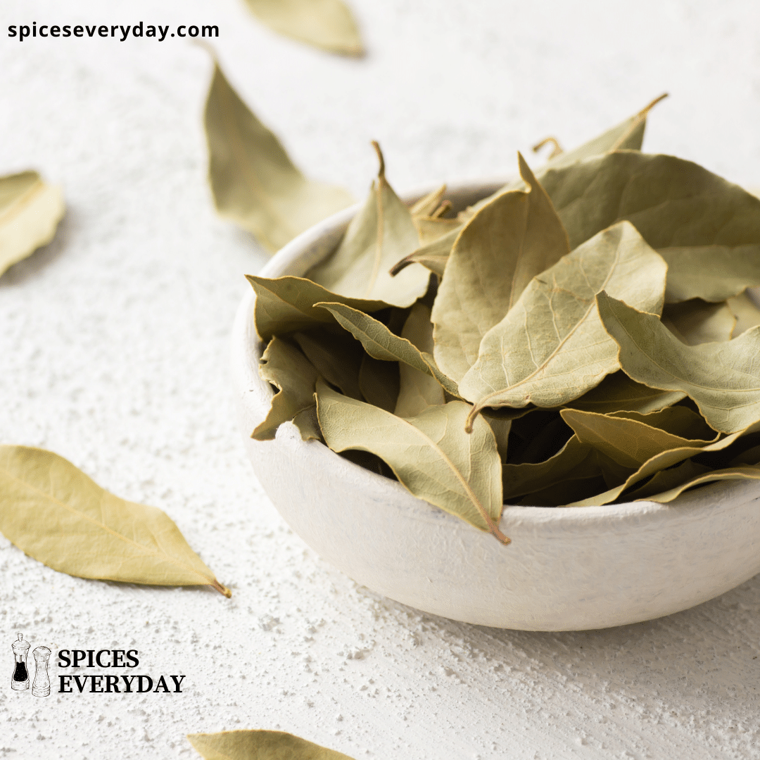 bay leaves in a bowl