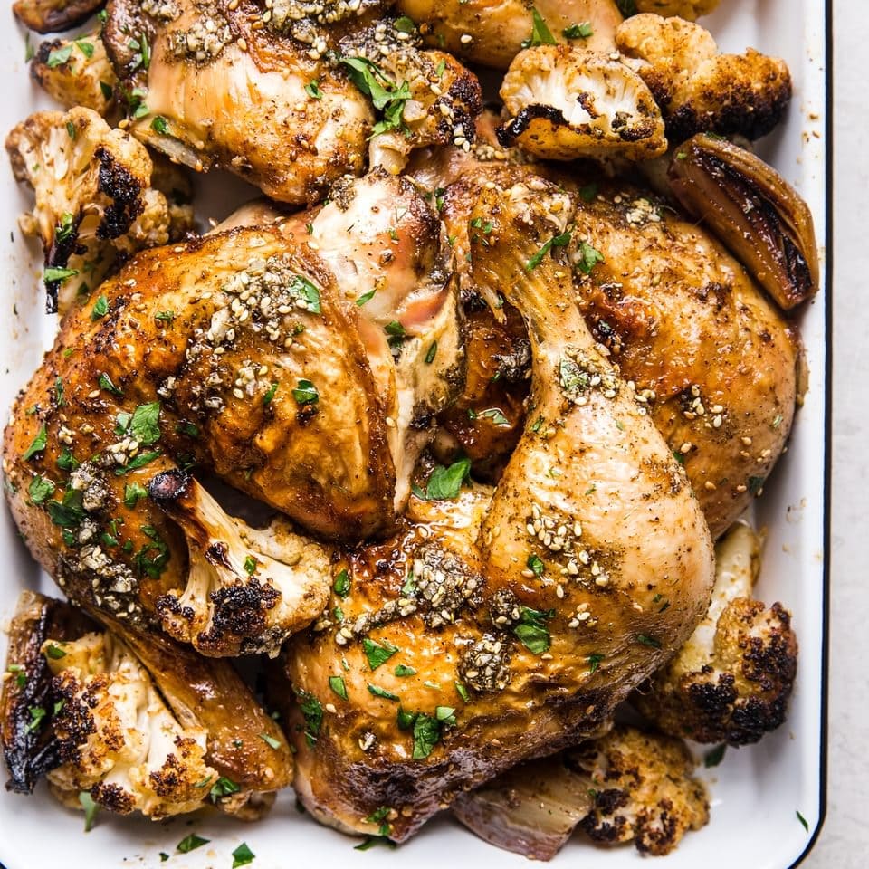 chicken pieces with zaatar