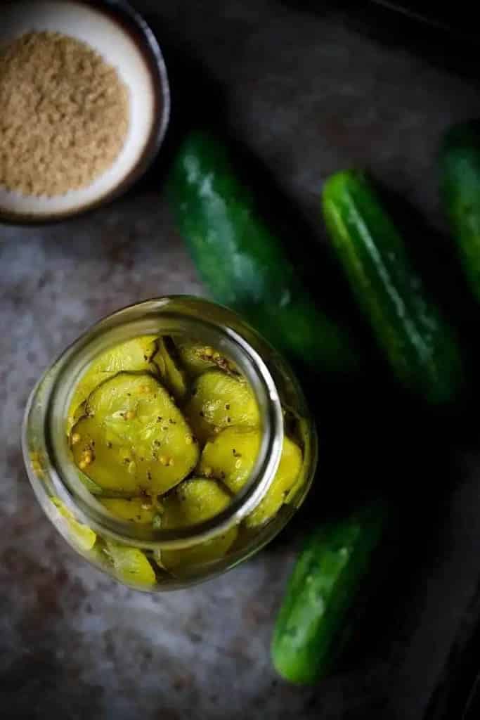 cucumber and msutard seed pickle