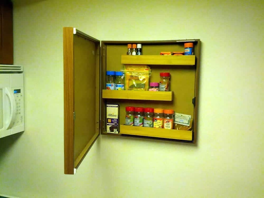 spice jars in the picture frame