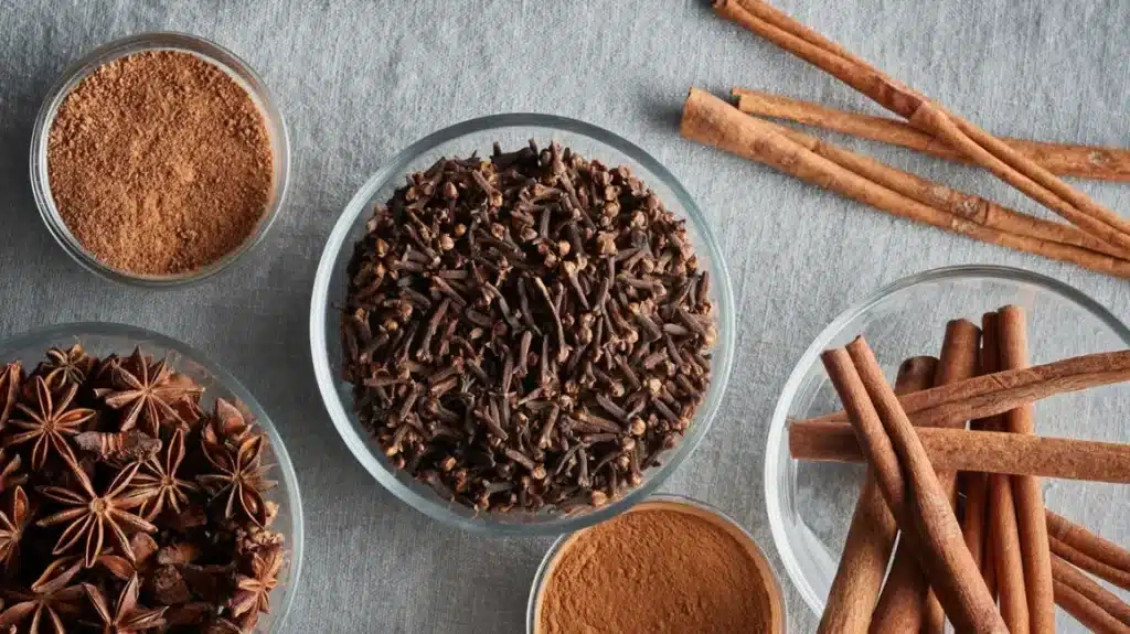 all spice components cloves cinnamon star anise nutmeg