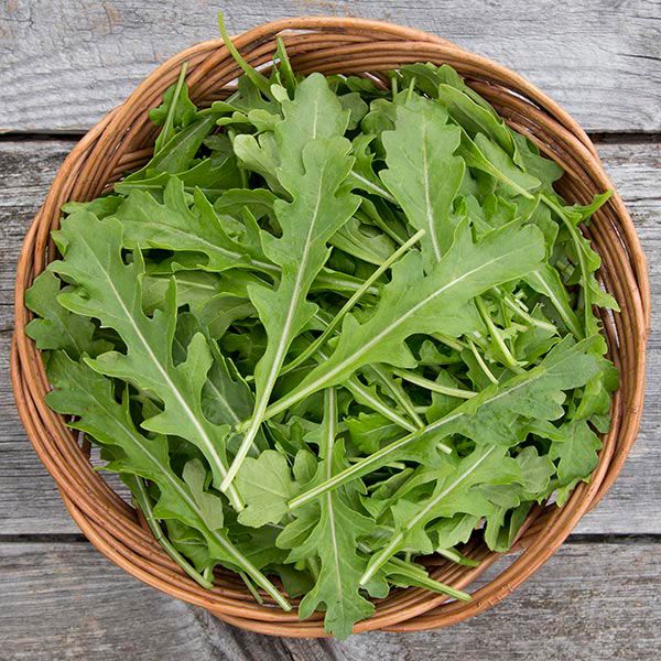 arugula in a basket