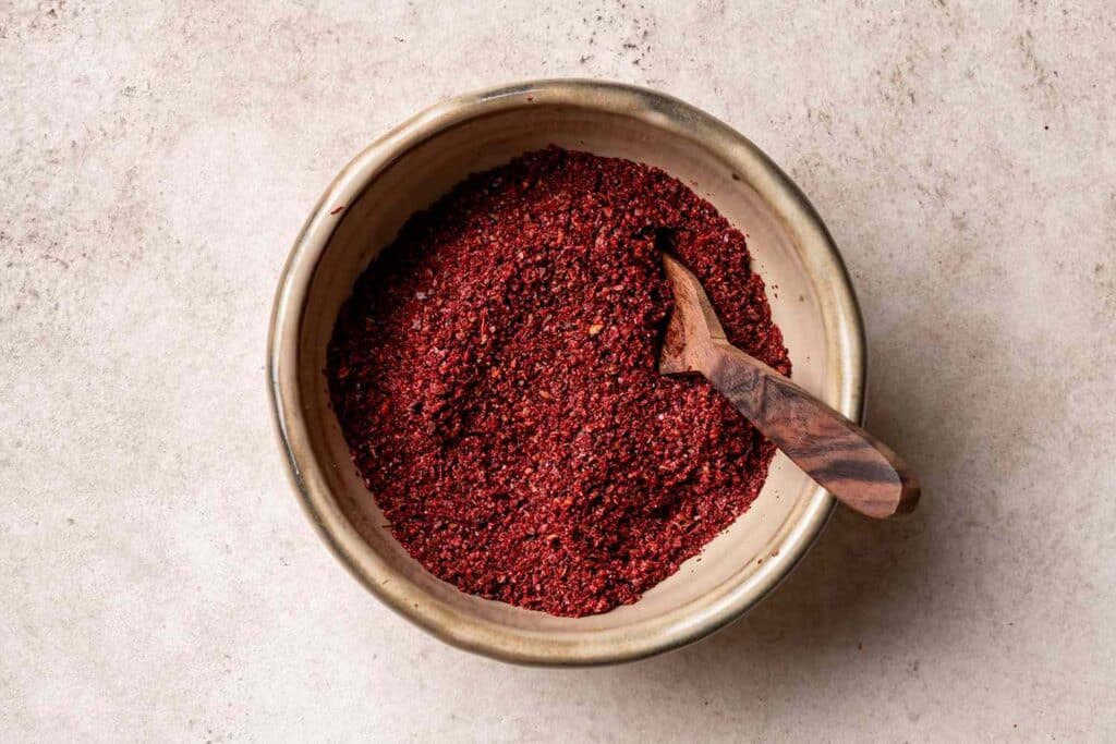 sumac spice in a bowl