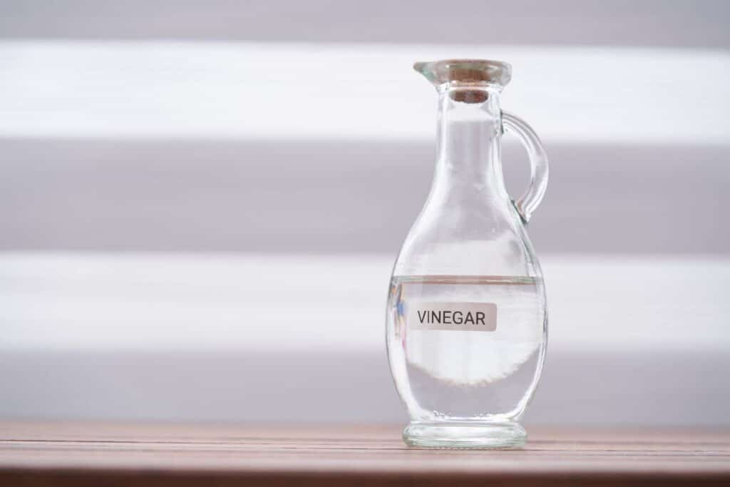 vinegar in a jar