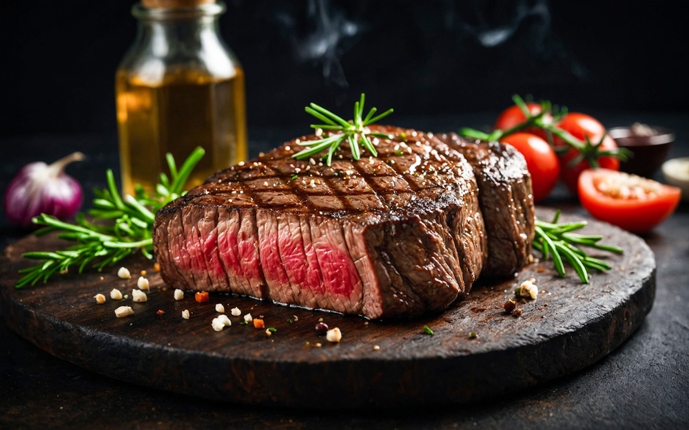 Close up Of A Seared Steak