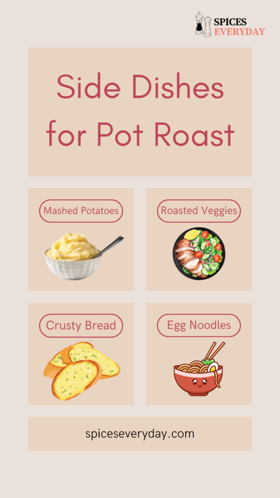 Side Dishes for Pot Roast Infographic